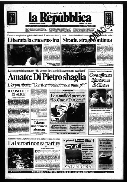 Il lunedì de La repubblica